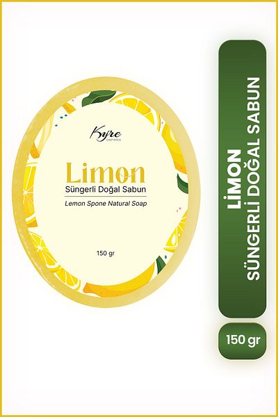 Kyre Natural Soap with Lemon and Sponge