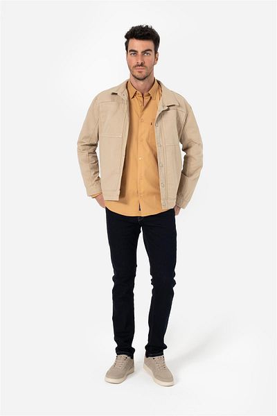 Brothers ΑΝΔΡΙΚΗ CASUAL CUT ΤΣΕΠΗ ΕΚΠΛΗΚΤΙΚΗ ΕΚΠΛΗΚΤΙΚΗ GABARDIN TEXTURED SLIM ΜΠΟΥΦΑΝ KLEIN SAND ΜΠΕΖ B11.242.72