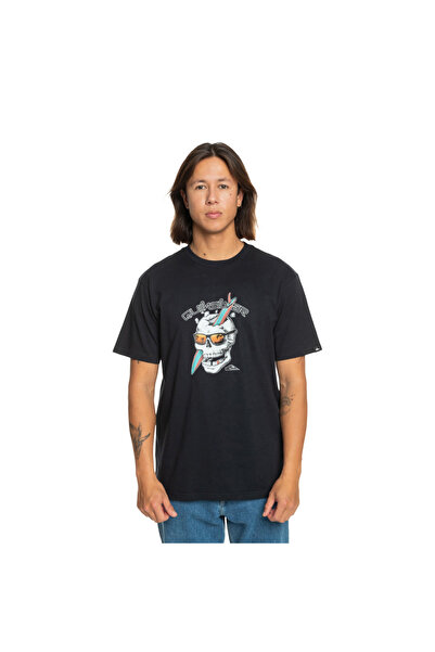 Quiksilver One Last Surf Erkek Siyah Tişört ERKEK T-SHIRT EQYZT07674