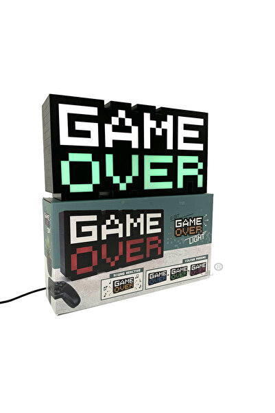 Choice GameOver Light LED GAME OVER Sign Voice Control Game Icon Night Light ...