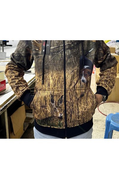 HT Outdoor Our Special Winter Zippered Jacket Model for Hunters.