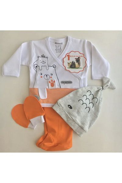 Miniworld 15151 Men's Friends 5-Piece Bodysuit Set-Sax