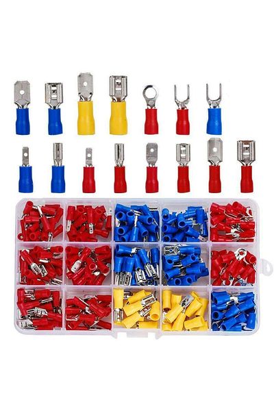 Choice 280PCS set Kit Crimp Spade Terminal Assorted Electrical Wire Cable Connector Kit Crimp Spade Insu...