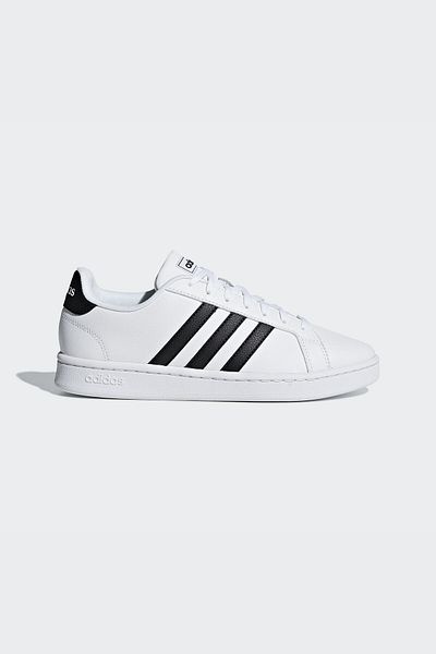 adidas Grand Court- Black and White Women's Sneaker Shoes100403391