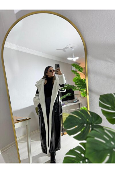 MODA uzun kalın peluş şık kaban mont