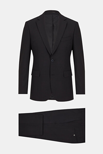 W Collection بدلة صوف باللون الأزرق الداكن