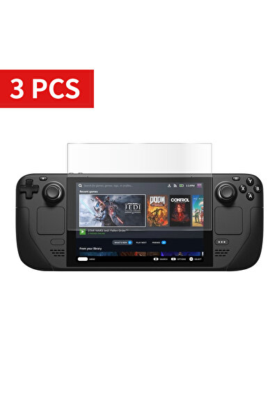 Choice 3 قطع زجاج مقوى لجهاز ألعاب ستيم ديك، فيلم 9H لحماية شاشة ستيم ديك
