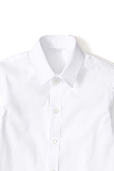 Cansın Mini Cămașă albă clasică cu nasturi pentru băiat 18557