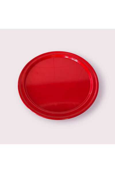 EceAksesuar Metal Single Presentation Tray - Decorative Tea, Coffee and Pastry Serving 17 cm