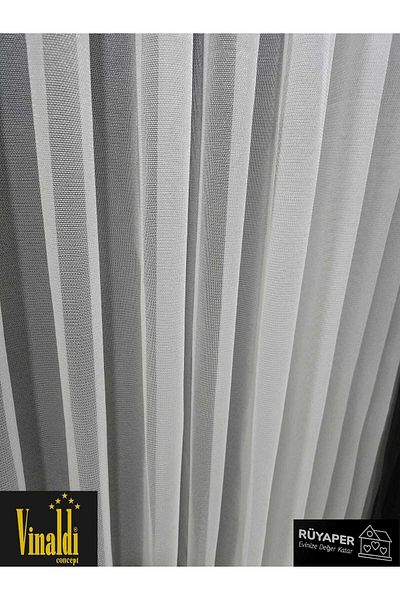 Vinaldi Rüyaper Latest Fashion Italian Series Tight Pleat Greenhouse Tulle Curtain Suitable for All Rooms