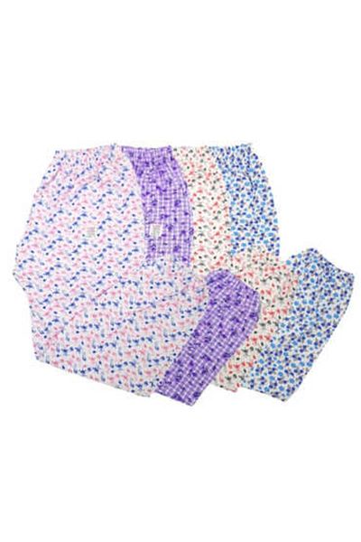 Seher Yıldızı Seher Women's Printed 5-Piece Elastic Pajamas Pack - 0065