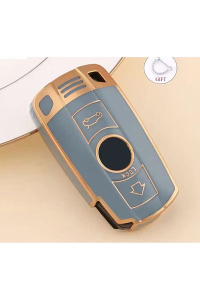 emii auto spare parts FOR BMW X1 X5 X6 Z4 E90 E60 E70 E87 3 5 6 series M3 M5 KEY CASE BLUE/GOLD