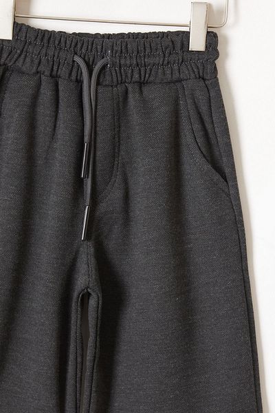 Cansın Mini Pantaloni scurți de bază cu talie elastică antracit pentru băiat - 19043