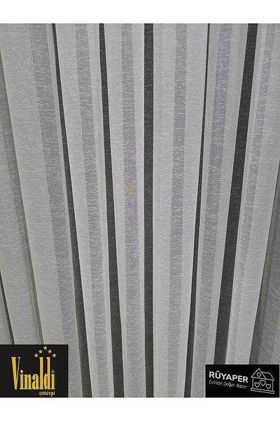 Vinaldi Rüyaper Latest Fashion Italian Series Close Pleat Crystal Tulle Curtain Suitable for Any Room