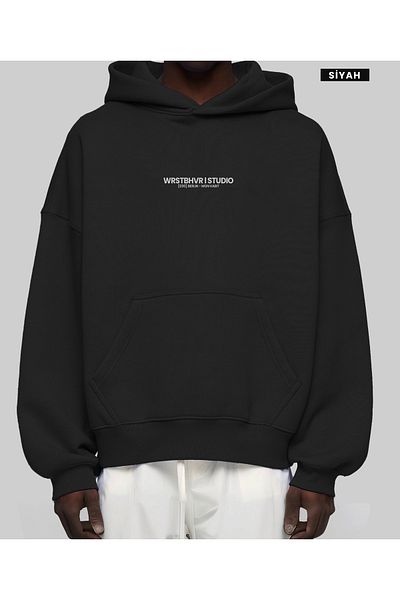 FEEL STYLE 3 Threads Thick Fabric Charted Flower Studio Printed Sweatshirt