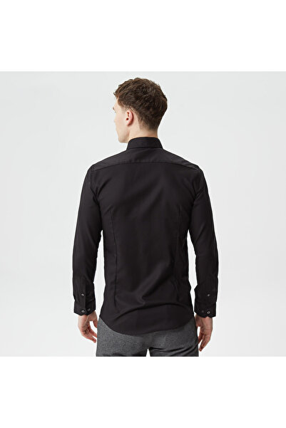Lacoste Erkek Slim Fit Siyah Gömlek