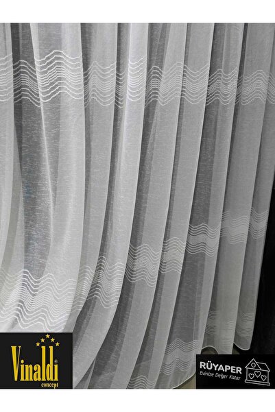 Vinaldi Rüyaper Latest Fashion Italian Series Tight Pleat Elena Tulle Curtain Suitable for All Rooms
