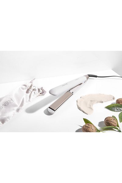 Remington مكواة فرد الشعر Shea Soft ذات الألواح المطلية بالسيراميك المتطورة S4740