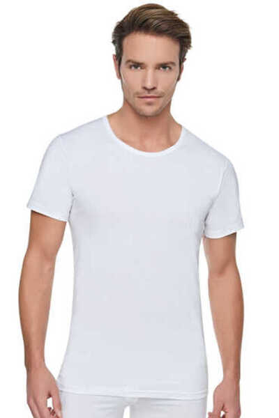 GÜMÜŞ 3003 Tricou din bumbac pieptănat pentru bărbați, argintiu, pachet de 6