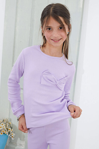 Cansın Mini Lilac Bow Girls' Tights Set - Spanish Leg 18613