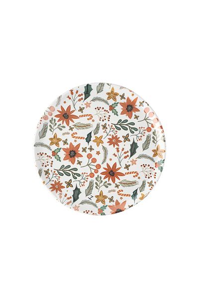 Porland Ruby Whisper 24cm Flat Plates 6 Pieces