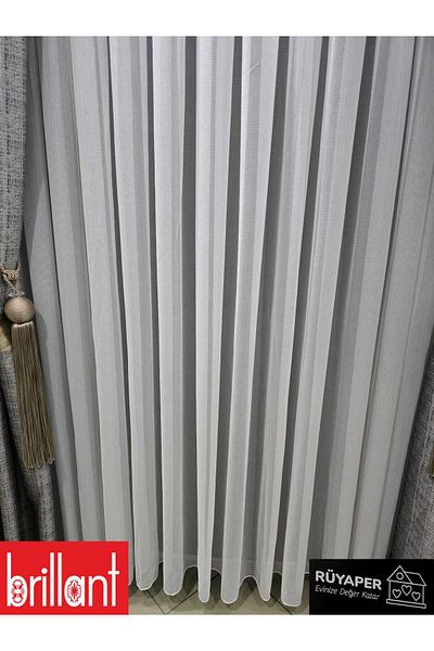 Brillant Rüyaper Italian Series Trend Product Tight Pleat Fish Back Tulle Curtain Suitable for All Rooms