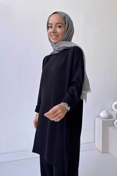 Ka Hijab Anje Hijab Knitwear Tunic - Black
