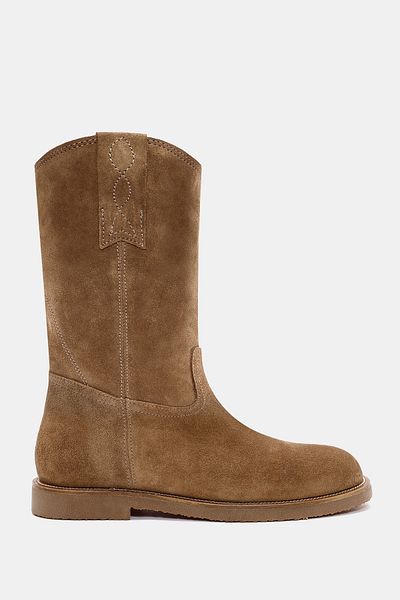 Bestyle Adel Women's Camel Real Leather Boots