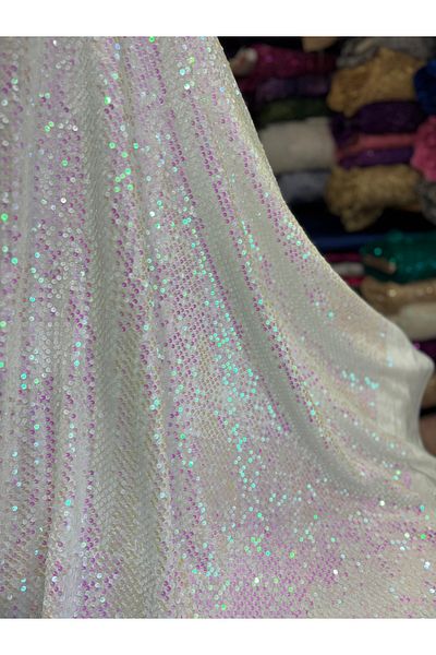 KumaşEvi Pullu Velvet Fabric
