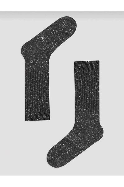 moa socks Чорапи тип „ботуши“, специално производство (2 чифта), дебели вълнени зимни райета - с мотиви и шарки