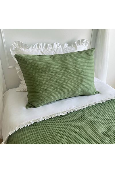 PAMUKA Khaki Color Single Pique Set - Knitted Pattern