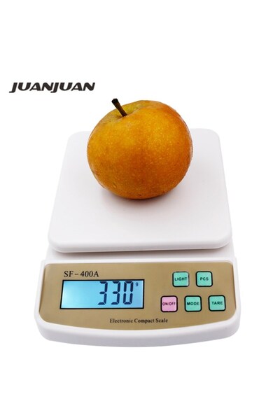 JUANJUAN 10kg 1g Precision Digital Electronic LCD Display Kitchen Scale Fruit...