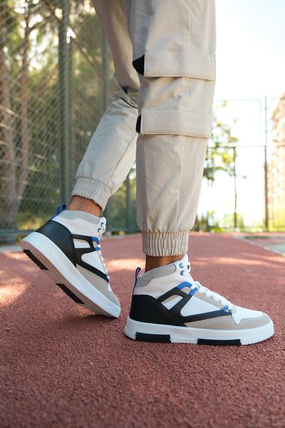 Riccon Pánské pohodlné tenisky 001263 White Saks