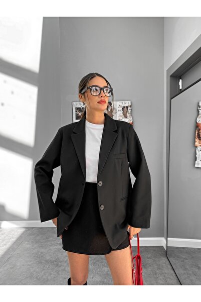 ESRAHELVACI Oversize Buttoned Blazer Jacket