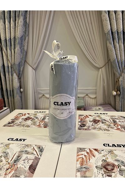 Clasy Minel Single Elastic Sheet Turquoise 100X200