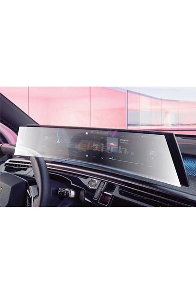 ael-tech Peugeot 3008 New 21 Inch Digital Instrument Navigation and Air Conditioner Compatible Nano Screen Protector Set of 2