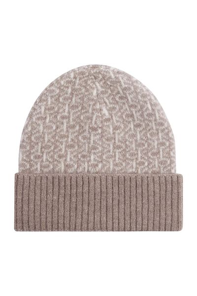 Calvin Klein Women's Monogram Foldable Curl Cap Beanie