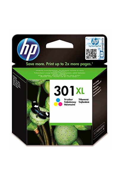 HP 301xl-ch564e Renkli Orijinal Kartuş Yüksek Kapasiteli