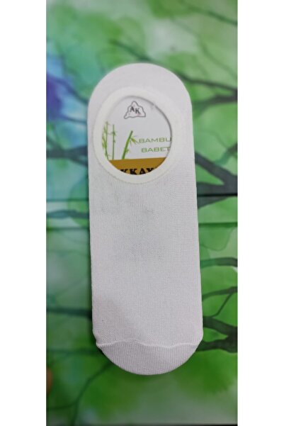 akkaya uygar socks Beyaz Bambu Babet Çorap