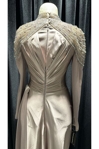 Kenzel Evening Dress-9006-Brown