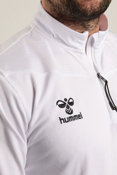 hummel Oregon Half Zip Sweatshirt - 7 Different Colors, White - XL Tracksuit Top