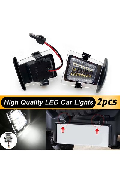Choice 2 قطعة لوحة ترخيص السيارة LED ضوء مقاوم للماء LED المصد الخلفي علامة مصباح مناسب لجيب رانجلر Jk Jku...