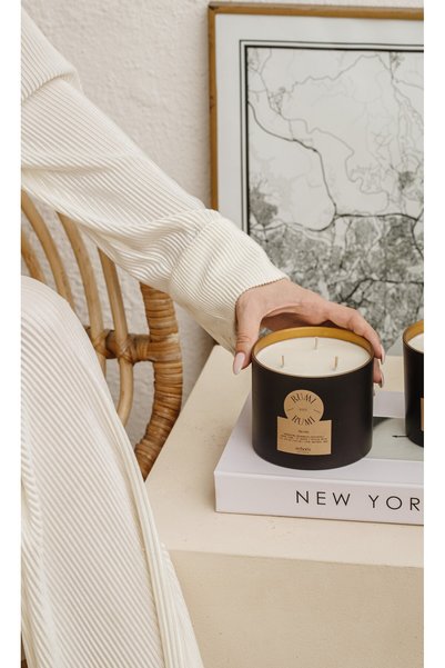 Echoes Candle & Scent Lab. Rumi Kokulu Büyük Boy Doğal Mum 600 Gr