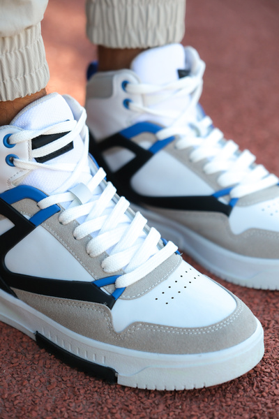 Riccon Pánské pohodlné tenisky 001263 White Saks