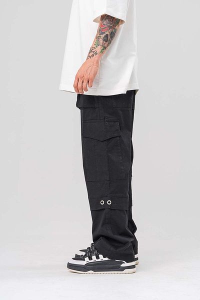 go gang own Παντελόνι Gabardine Baggy με λεπτομέρεια Act Cargo Pocket και Troc