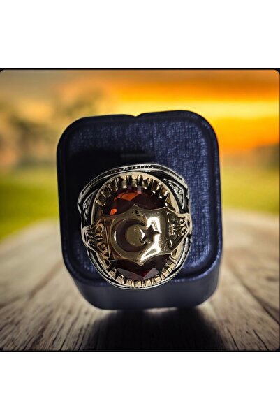 Store 925 AYAR GÜMÜŞ AY YILDIZLI ERKEK YÜZÜK