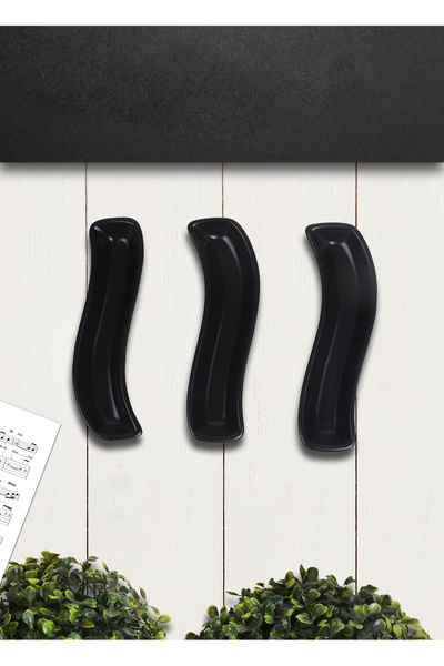 Keramika Matte Black Ivory Olive Grove 18 Cm 3 Pieces