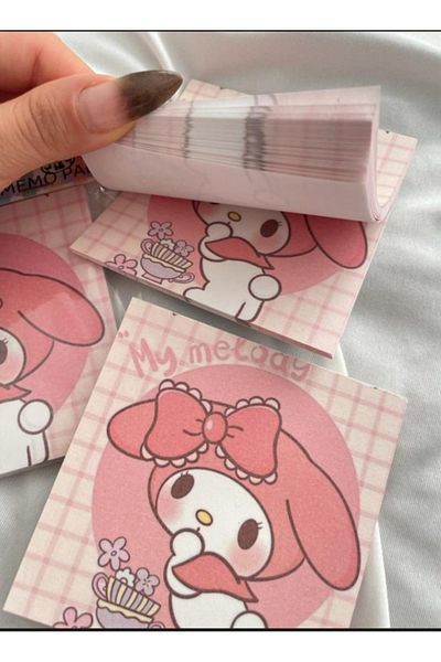 Rota Hediyelik My Melody Kawaii Cute 50 Sheets Non-Adhesive Note Paper 1 Piece