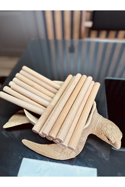 HepsiAhşap Ritim Çubuğu 25 Çift (50 Adet) 25 Cm Uzunluk