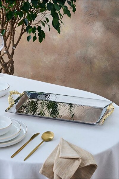 Karaca New Year Yılbaşı Carmenta Dekoratif Tepsi 50x28 cm